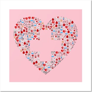 Heart First Aid Medical Medicine Doctor Hospital Posters and Art